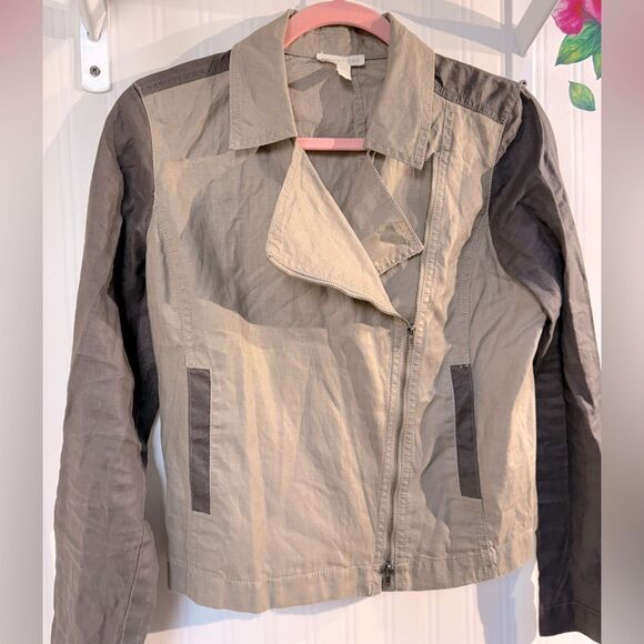 Eileen Fisher Green Utility Jacket Versatile Style Sz XS - Picture 3 of 6